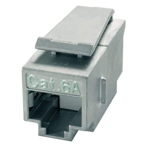 Telegärtner 100023165 Keystone connector RJ45 Cat.6a AMJ, grey