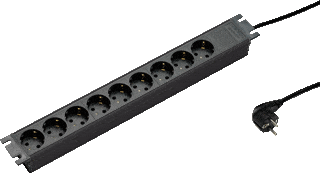 Martin Kaiser 1102ZL9-19SW15 19" Power Distribution Panel (PDU), black