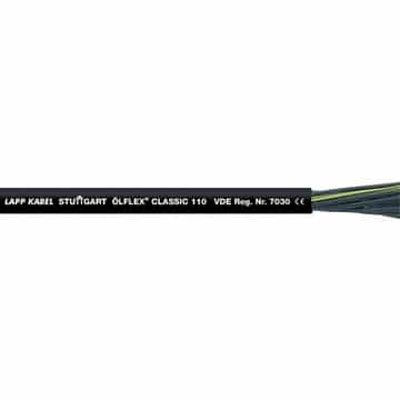 LAPP Ölflex 1119874 VDE-registered, oil-resistant, PVC control cable, 100m, black