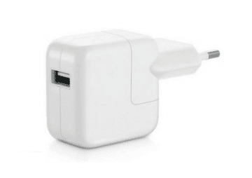 iPad USB 2.0  12W charger plug, white