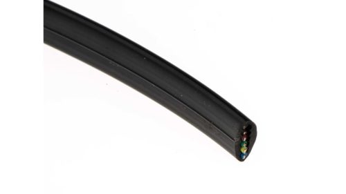 RS PRO 3 Pairs 50m 6 Core Telephone Cable, Unshielded Flame Retardant, 50m, black
