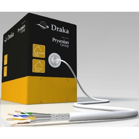 Draka 132562D6 UC Home Datacable CAT7 350m, white