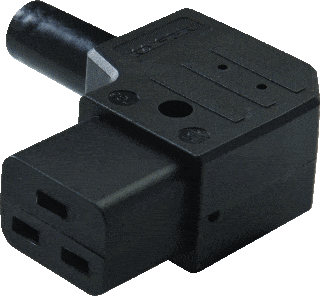 Martin Kaiser 736/SW, IEC C19 Appliance plug/socket angled right, black