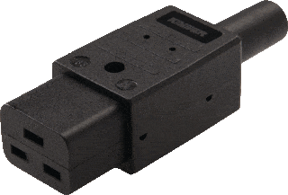 Martin Kaiser 763/SW, IEC C19 Appliance plug/socket, black