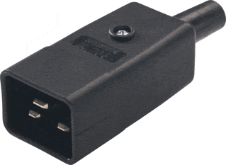 Martin Kaiser 765/SW, IEC C20 Appliance plug/socket, black