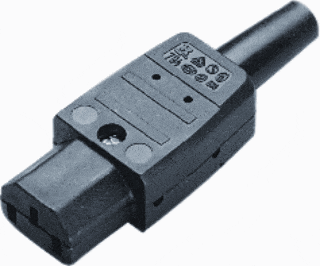 Martin Kaiser 794/SW, IEC C13 Appliance plug/socket, black