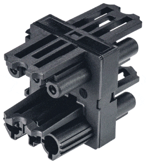 Wieland 92.030.6953.1 H distribution GST18I3 1/3, black