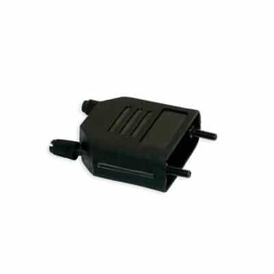 AFT09 9 pole D-sub connector hood plastic, black