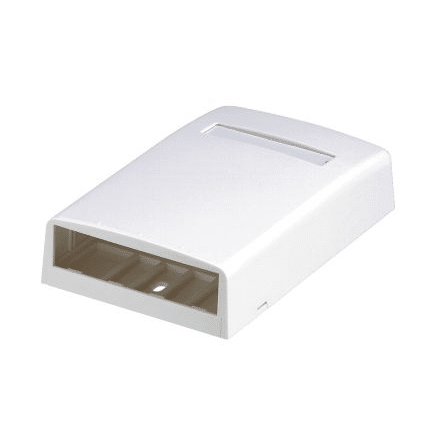 Panduit CBX4AW-AY Mini-Com surface mounting box 4 ports, white