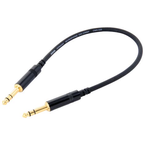 Cordial CFM VV instruments cable, 1x jack plug 6.35 mm - 1x jack plug 6.35 mm, black