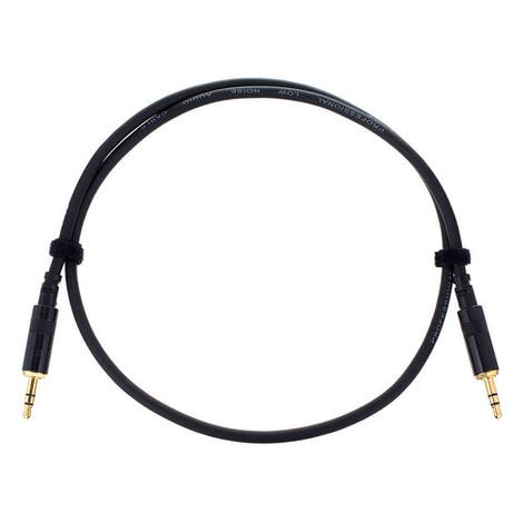 Cordial CFS WW cinch cable, 1x jack plug 3.5 mm - 1x jack plug 3.5 mm, black
