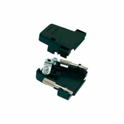 EF4151 9 pole D-sub connector hood pastic, black