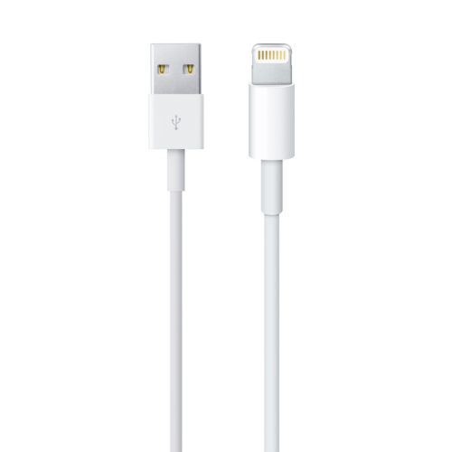 Original iPhone USB A charger lightening cable 1m, white