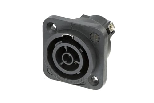 Neutrik NAC3FPX-ST-TOP PowerCON True1 TOP female chassis connector, black