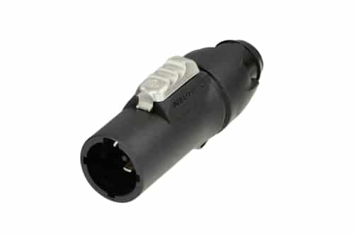 Neutrik NAC3MX-W-TOP powerCON TRUE1 TOP locking male cable connector, black