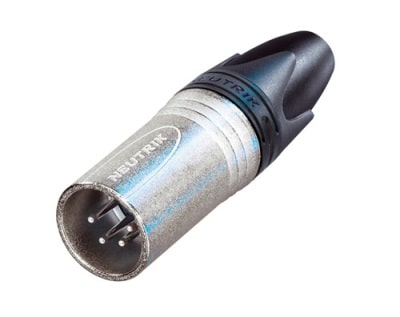 Neutrik NC4MXX 4 pole male cable connector, grey