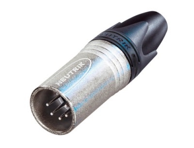Neutrik NC5MXX 5 pole male XLR XX series cable connector, grey
