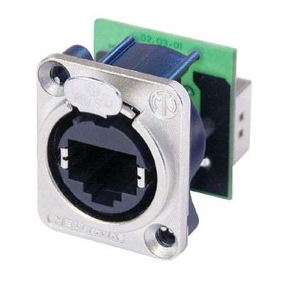 Neutrik NE8FDP etherCON chassis-D RJ45, grey
