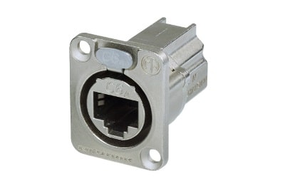 Neutrik NE8FDX-P6 etherCON CAT6A D-shape RJ45 nickel, grey