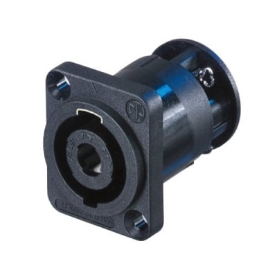 Neutrik NL4MP-ST speakON 4 pole male connector with screw terminal D series, black