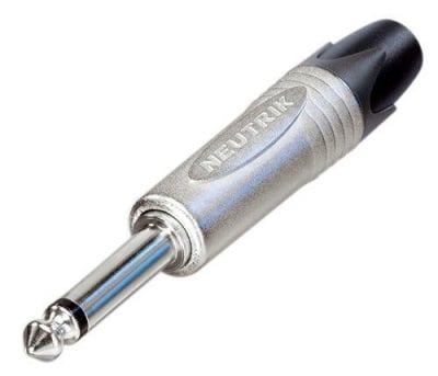 Neutrik NP2X 6.35 mm male mono jack plug, grey