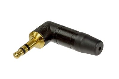 Neutrik NTP3RC-B 3.5mm TRS right angled audio connector, black