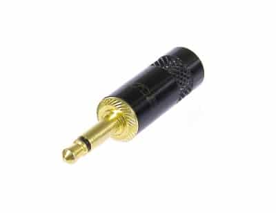 Neutrik NYS226BG 3.5 mm mini jackplug mono, black