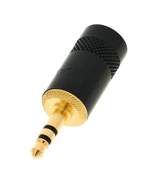 Neutrik NYS231BG-LL 3.5mm stereo plug connector large 8mm cable entry, black