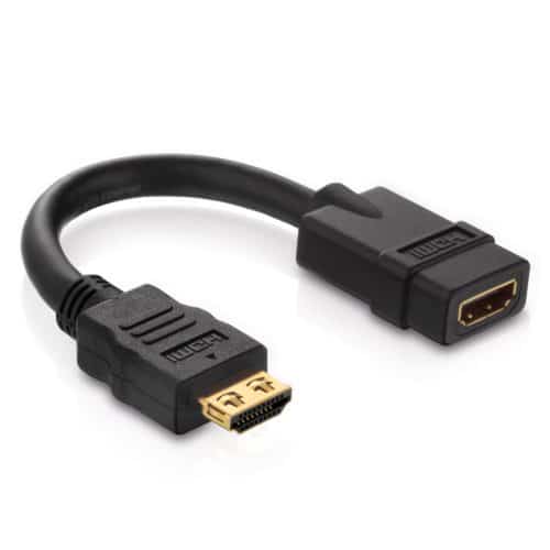 Purelink PI030 4K High Speed HDMI Portsaver Adapter with Ethernet Channel, black