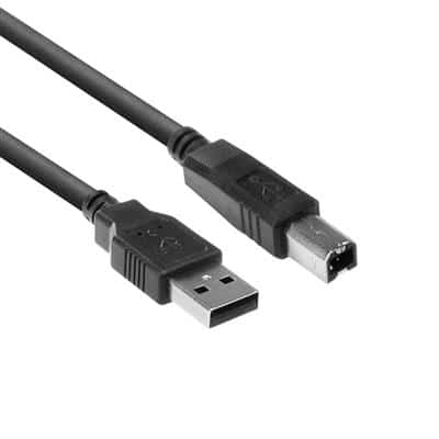 ACT USB 2.0 A male - USB B male, black