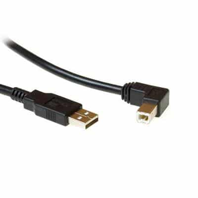 ACT SB2408 USB 2.0 A male - USB B male (angles) 1.8m, black