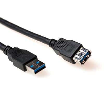 ACT USB 3.0 A male - USB A female, black