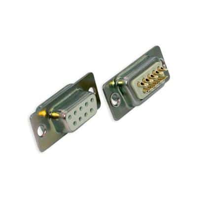 SCP09F 9 pole D-sub, female connector, grey