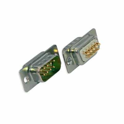SCP09M 9 pole D-sub, male connector, grey