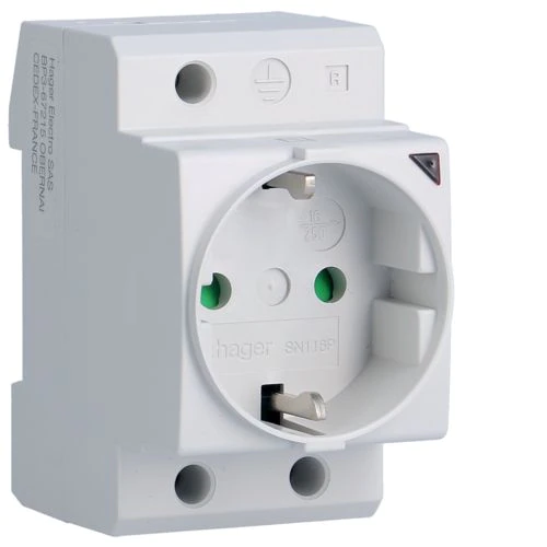 Hager SN116 SN Wall socket modular, white