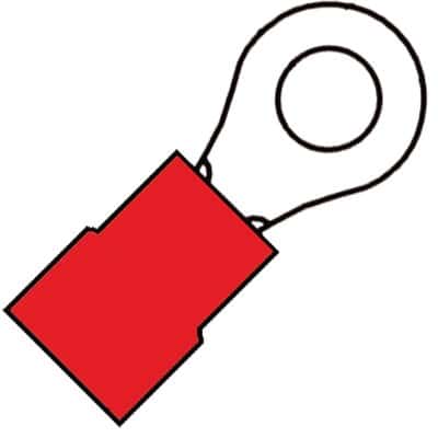 Klemko 100320 Ringferrule 0.5-1.5mm M5, 100 pcs, red