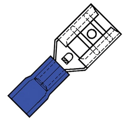 Klemko 100460 Conductor connector 1.5-2.5mm, 100 pcs, blue