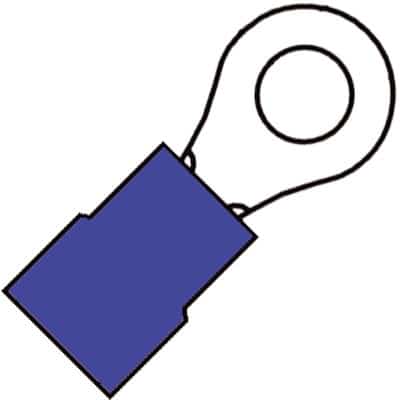 Klemko 100680 Ringferrule 1-2.5mm M4, 100 pcs, blue
