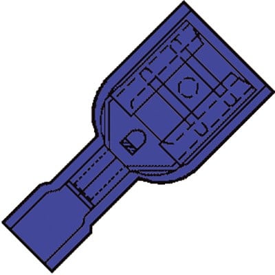Klemko 101280 Conductor connector 1.5-2.5mm fully isolated, 100 pcs, blue