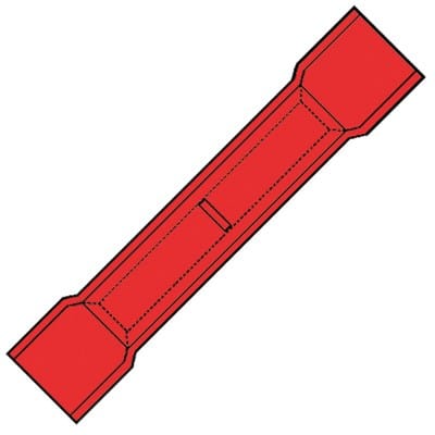 Klemko 101433 SP-1525-SK Press connector for copper cable, 100 pcs, red