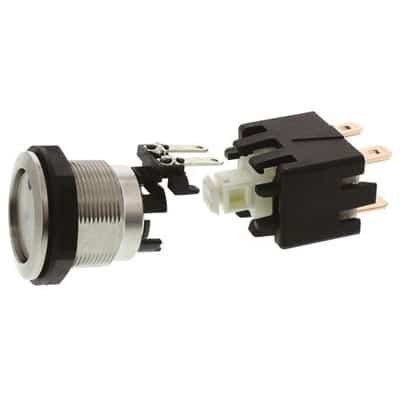 Omron 1241.6823.1124000 Metal Switch Latching Action Switching Voltage up to 125 VDC / 250 VAC, grey