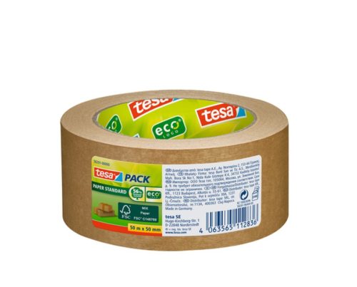 Tesa 58291 Packaging tape eco paper FSC 50mmx50m, brown