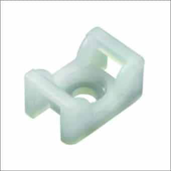 HELLERMANN 151-24619 Tyrap mount screw, 100 pcs, white