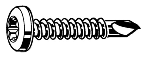 MaxxFast Self-drilling pan head screw with ttap DIN ≈7504 M Steel Zinc plated ST3