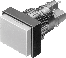 EAO 31-122.0252 - Illuminated Pushbutton 2NO + 2NC 5 A 250 V IP40, black
