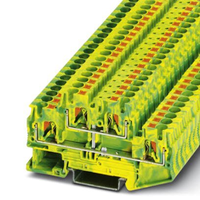 Phoenix Contact Two-level ground terminal - PTTB 4-PE, yellow green
