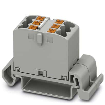 Phoenix Contact Distributor Block - PTFIX 6X2,5-NS35A GY, grey