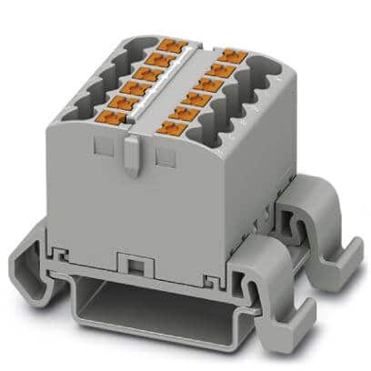 Phoenix Contact Distributor Block - PTFIX 12X2,5-NS35A GY, grey