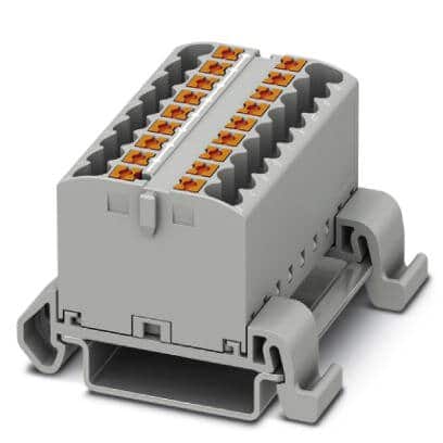 Phoenix Contact Distributor Block - PTFIX 18X2.5-NS35A GY