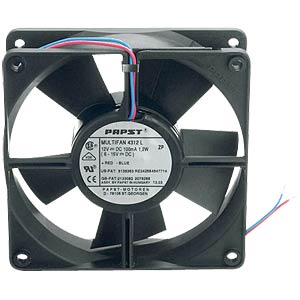 PAPST 4314 Axial fan, 24 VDC, 119x119x32mm, tpm: 2800, black